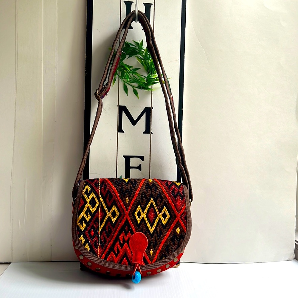 Leather Handmade and crafted stitched leather adjustable strap